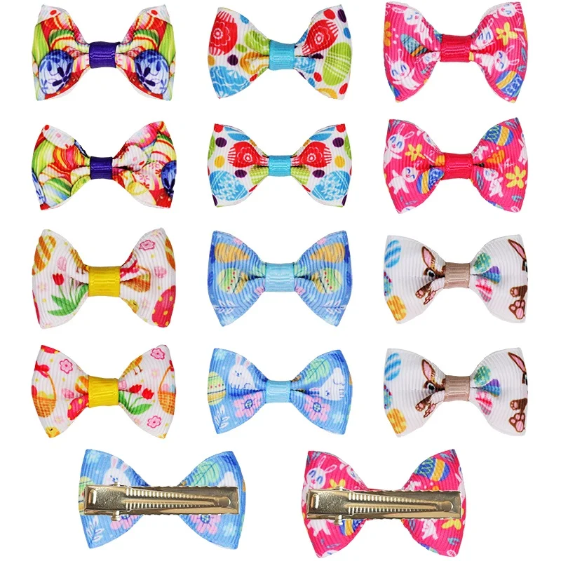 Pinzas para el pelo para perro, horquilla para cachorro, lazos de aseo, Día de San Valentín, Día de San Patricio, accesorios para la cabeza de Pascua, 10/20 piezas - imagen 2