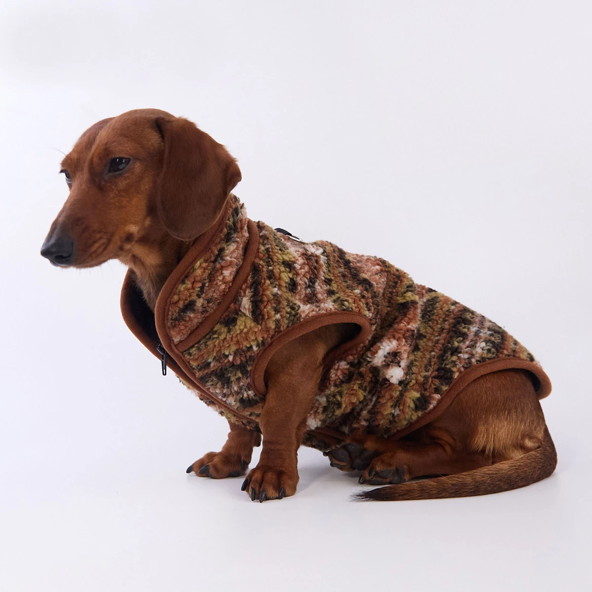 Abrigo forro polar para perro salchicha – Cálido invierno - imagen 2