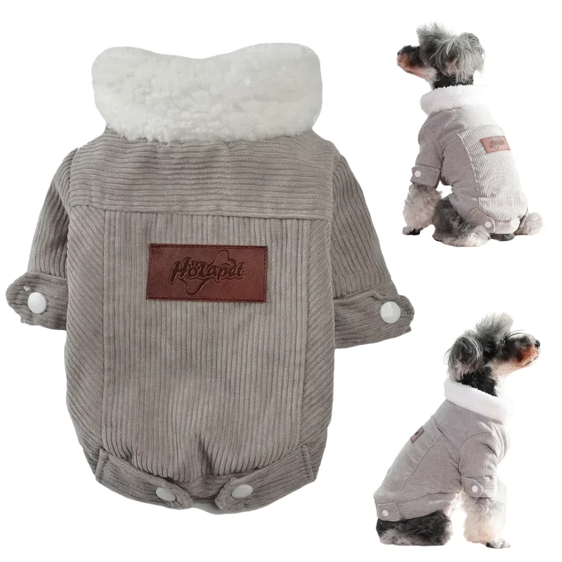 Ropa cálida de invierno para perros pequeños, medianos y grandes, chaqueta para mascotas a prueba de viento para exteriores, abrigo suave para mascotas, trajes ligeros para cachorros y Chihuahua