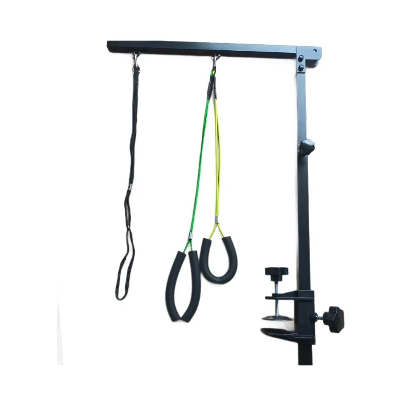 Soporte de mesa para el cuidado de mascotas, soporte plegable de acero inoxidable, colgador ajustable para cortar uñas de mascotas, productos de aseo para corte de pelo - imagen 2