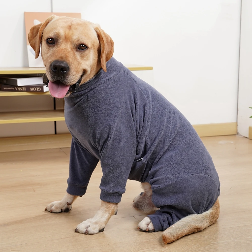 Pijamas cálidos de invierno para perros, ropa para perros medianos y grandes, pijamas elásticos para mascotas, disfraz de Labrador, abrigo Doberman - imagen 2