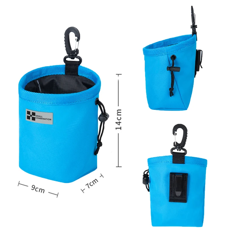 Bolsa de aperitivos portátil para entrenamiento de perros, combinación pequeña, bolsa de aperitivos para perros y cachorros, para correa, aperitivos para mascotas al aire libre, bolsa de cintura para premios XZH-T24001-1 - imagen 2