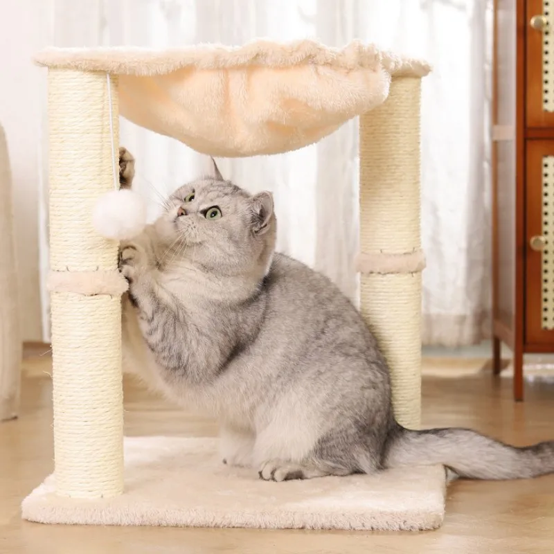 Marco de escalada para gatos, rascador de Sisal, poste rascador para gatos, muebles para saltar, columna, Protector de sofá, juguete rascador para casa de gatos - imagen 5