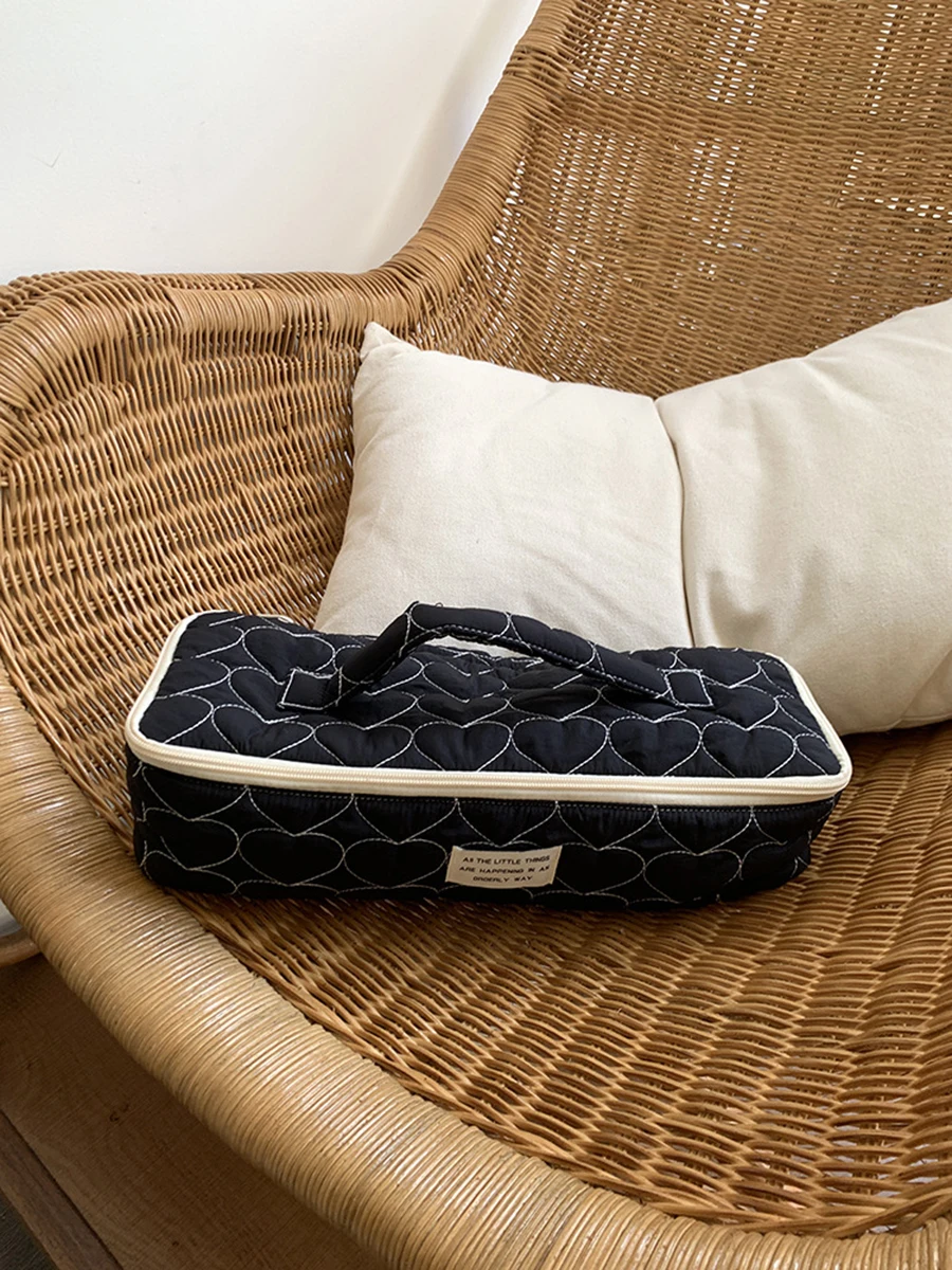 Bolsa de almacenamiento para secador de pelo de gran capacidad, bolsa de cosméticos portátil, estuche de maquillaje para mujer, bolsa de aseo, organizador de viaje - imagen 5