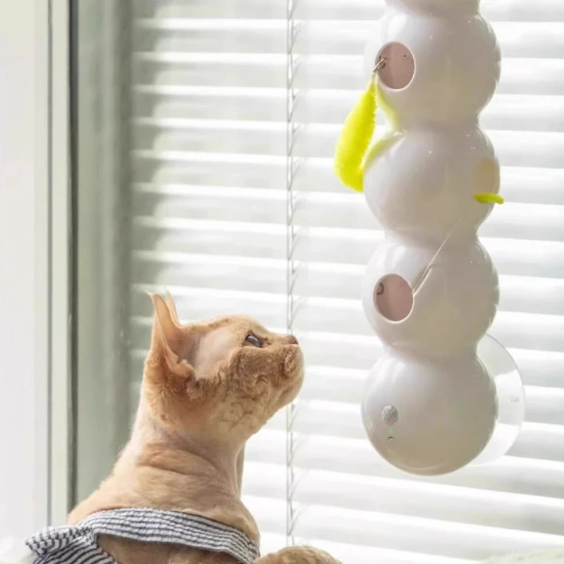 Juguetes interactivos creativos para gatos, accesorios de juguete para gatos con detección eléctrica, botón de inicio, juegos para gatos, juguetes para cachorros, gatitos, producto para mascotas - imagen 4