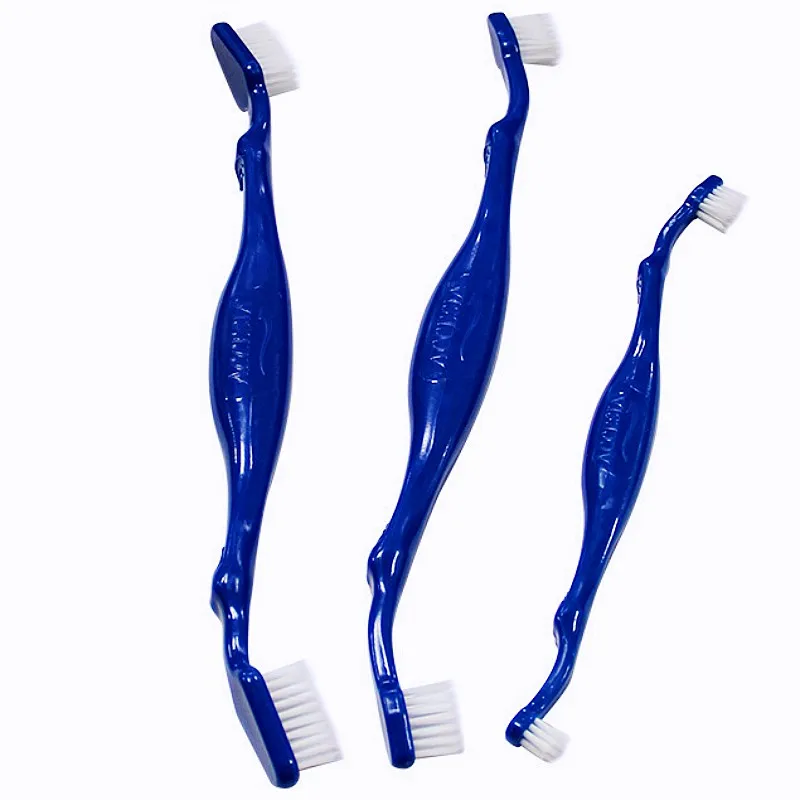 Cepillo de dientes para perros, cepillos de dientes de doble cabezal para perros, limpieza de dientes de perros, cepillo de dientes de pelo suave para perros, limpieza bucal, productos para el cuidado bucal para mascotas - imagen 2