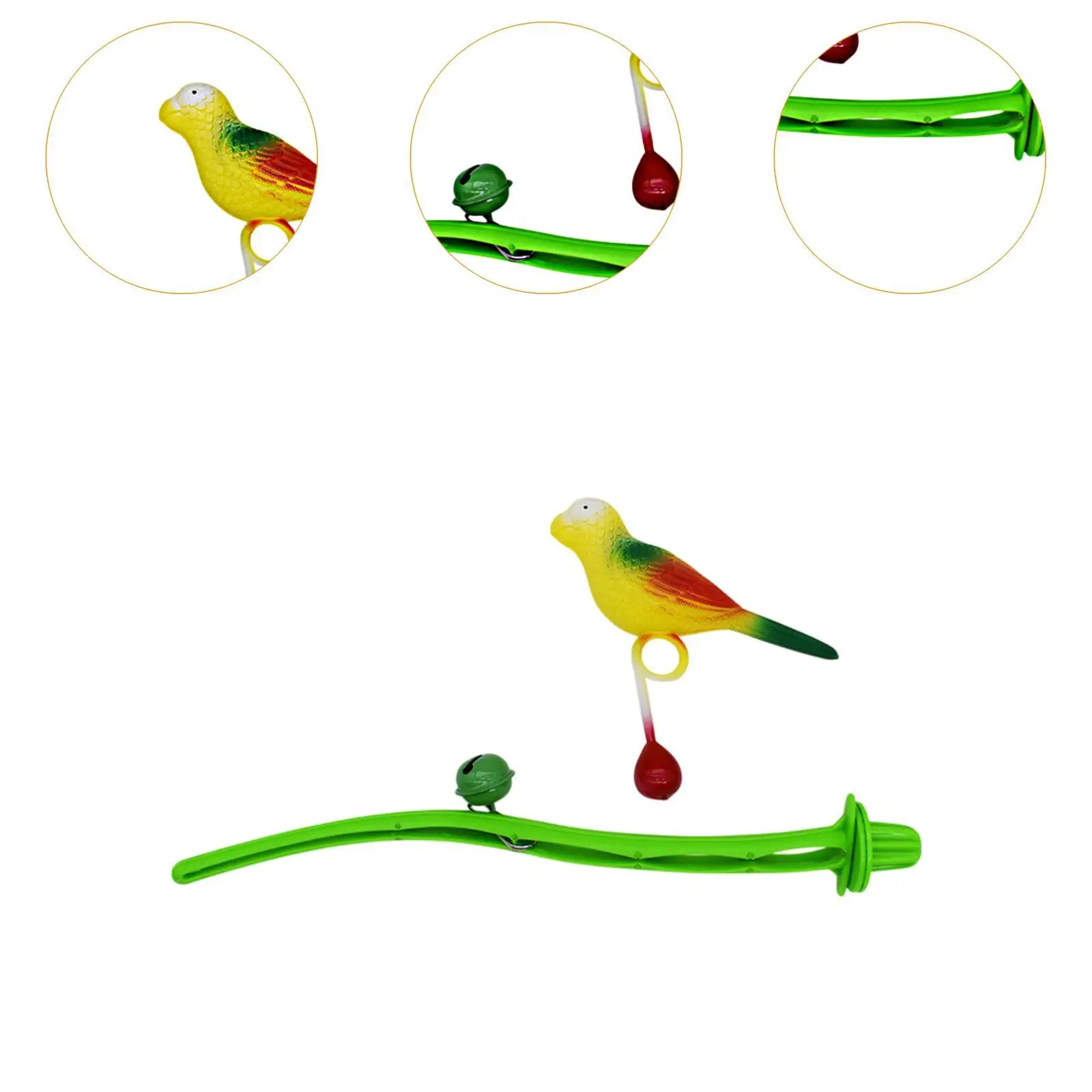 Pet Bird Toy Bird Grinding Claws Parrot Stand Branch Parrot Cage Toy for Conures African Grey Macaws Parrots Budgerigar Bird
