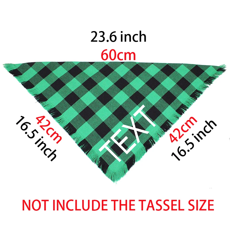 Pañuelo personalizado a cuadros para perro, bufanda con nombre personalizado para perro, Collar con babero para mascota, regalo encantador para perros, cachorros, Chihuahua, pañuelo - imagen 4