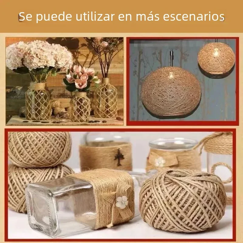 Cuerda de Sisal Natural para rascar gatos, cuerda para rascar árboles, juguete artesanal, garra de pata, Protector de muebles, poste rascador, accesorios para gatos - imagen 5