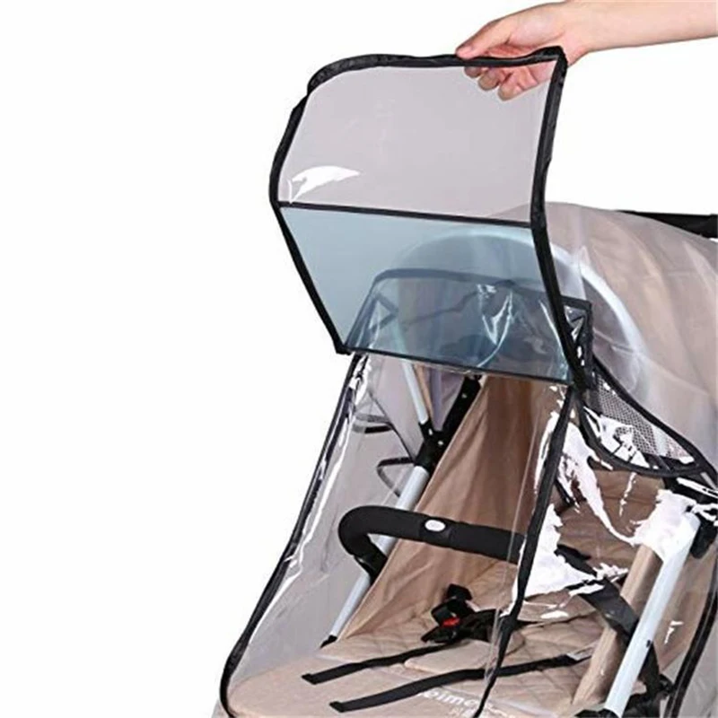 Cubierta impermeable transparente para carrito de gatos y perros - imagen 2