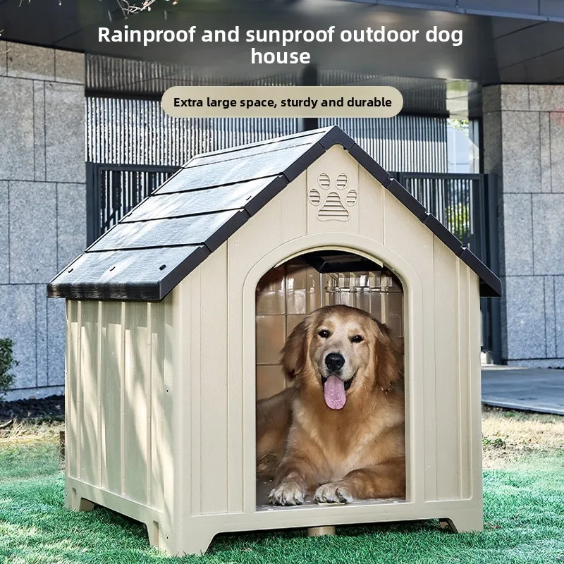 Caseta para gatos y perros resistente al agua y al sol - refugio cómodo - imagen 2