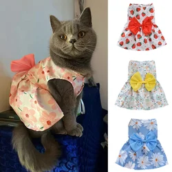Vestido floral para gatos Sphynx y perros Chihuahua