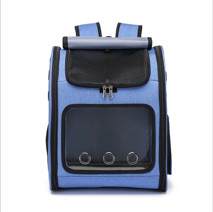 Mochila portátil transpirable para mascotas, mochila para perros, coche de peluche, bolsa plegable para mascotas, suministros para gatos transpirables y ligeros - imagen 2