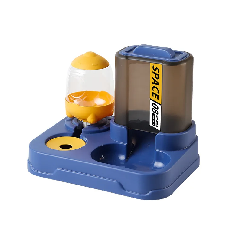 Cuenco de comida para gatos, alimentador automático, lavabo de comida para gatos, cuencos dobles, cuenco para beber, protección integrada, productos para mascotas de columna Cervical