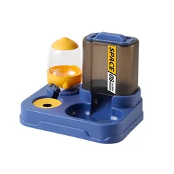 Cuenco de comida para gatos, alimentador automático, lavabo de comida para gatos, cuencos dobles, cuenco para beber, protección integrada, productos para mascotas de columna Cervical