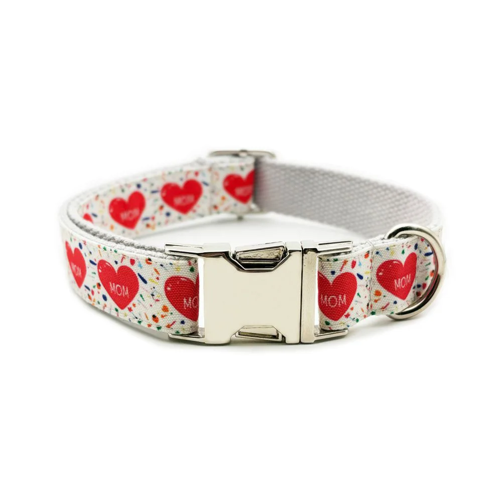 Collar personalizado para cachorros, Collar personalizado para mascotas, grabado gratis, placa de identificación, etiqueta, collares para perros Love Mom, correa para perros - imagen 2