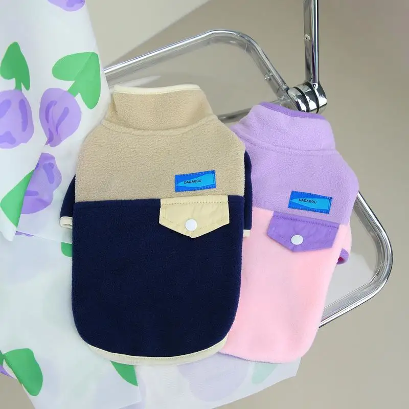 Ropa para perros, abrigo, abrigo con solapa, ropa para perros y gatos, ropa de invierno para perros, ropa Beagle de peluche, suéter, suéter de lana, ropa para perros - imagen 3