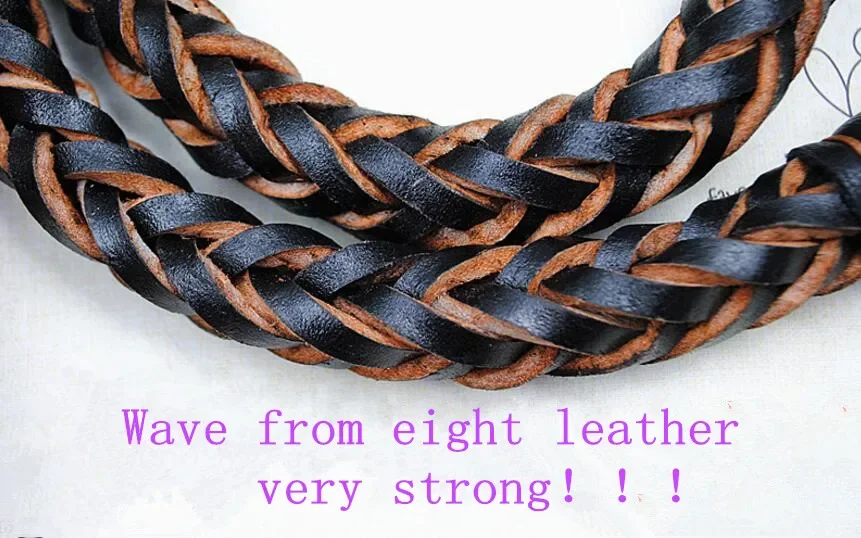 Collar de piel de vaca + correa fuerte de cuero Real, Collar grande para perro, correa de cuero para perro de costura de alta calidad, correa fuerte para perro mediano y grande - imagen 4