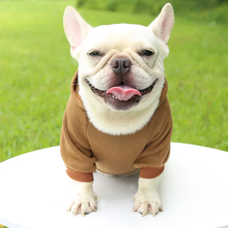 Sudadera con capucha barata para perros, ropa cálida de invierno para perros pequeños y medianos, abrigo de Bulldog Francés, chaqueta para cachorros y gatos, disfraz para mascotas Chihuahua Yorkie - imagen 5
