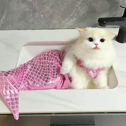 Falda sirena Halloween para perros y gatos pequeños