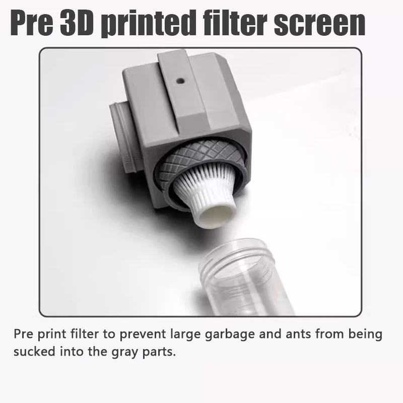 Herramienta de recolección de hormigas, aspiradora de hormigas, herramienta de limpieza de basura de nido de hormigas recargable, accesorios de reina de hormigas salvajes - imagen 4