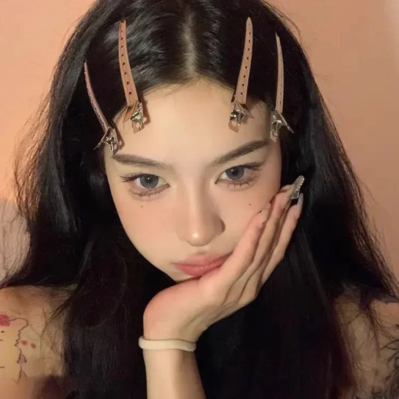 Pinzas para el cuidado del cabello para mujer, pinzas de corte de peluquería de acero y Metal, herramientas de estilismo para corte de pelo de peluquero, horquilla esponjosa para raíz del cabello - imagen 3