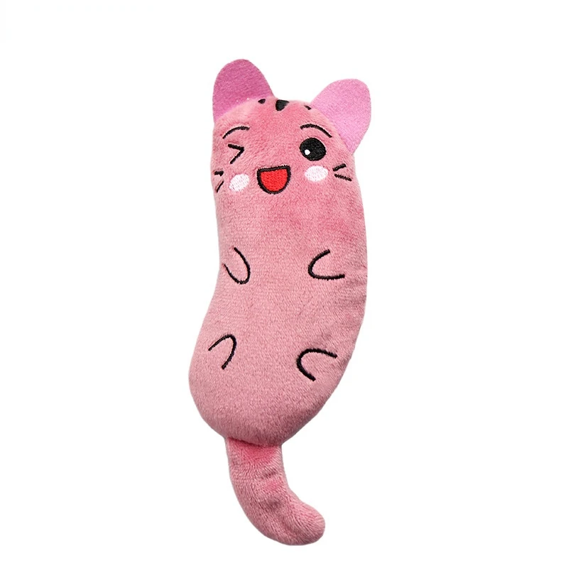 Divertido y bonito juguete de peluche para moler los dientes, hierba gatera, juguetes para gatos, garras interactivas, mordedura del pulgar, menta para gatos, juguete para masticar gatitos y mascotas - imagen 4