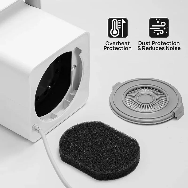 Secador de pelo para mascotas de alta velocidad, 4,3 HP, velocidad de calefacción ajustable, soplador para perros y gatos, pantalla LCD, Control táctil, secado electrónico de pelo para mascotas - imagen 5