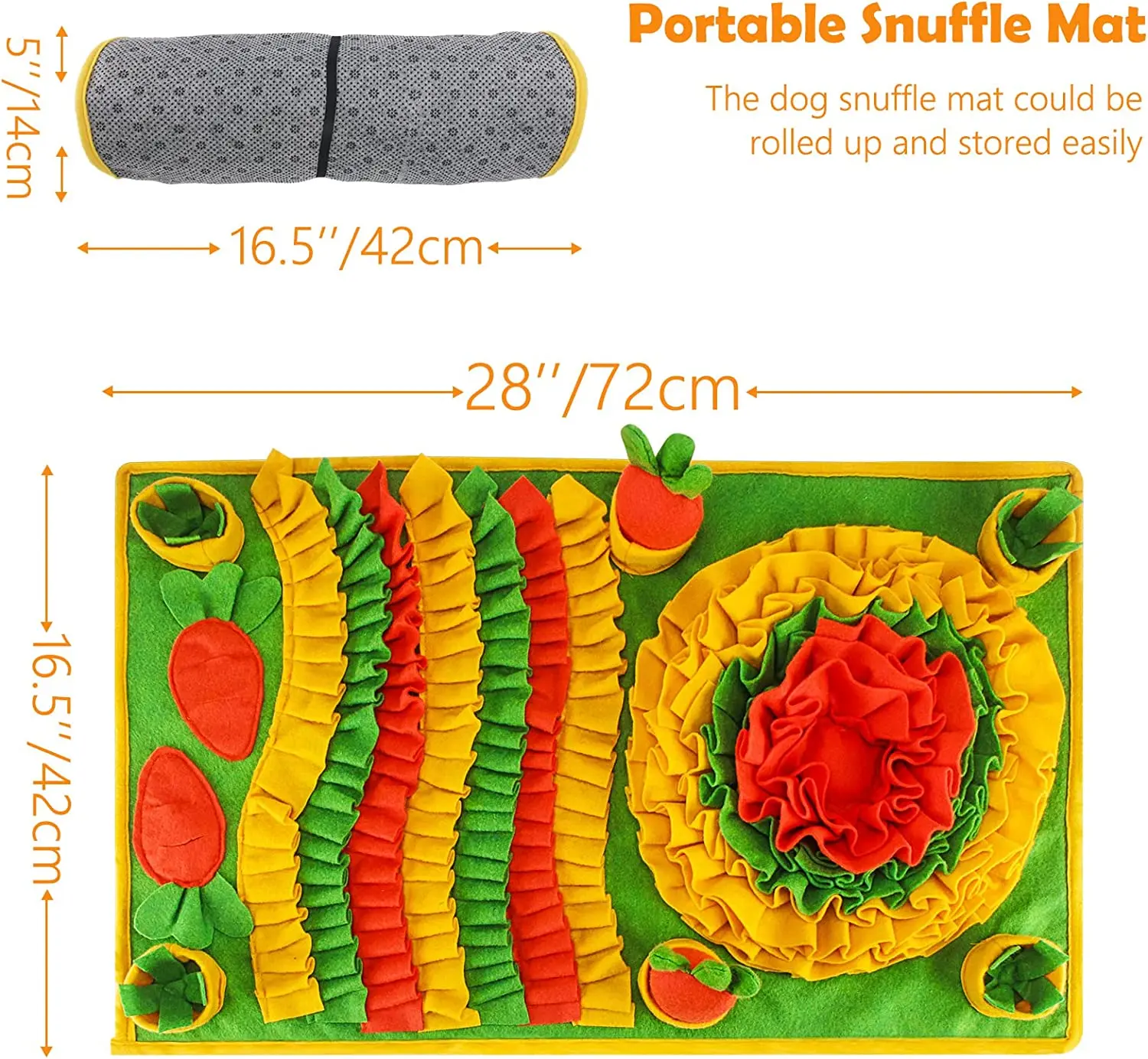 Alfombrilla antiasfixia para perros, manta de entrenamiento para perros y gatos, juguete de trabajo para la nariz, estera de inteligencia de alimentación lenta - imagen 3