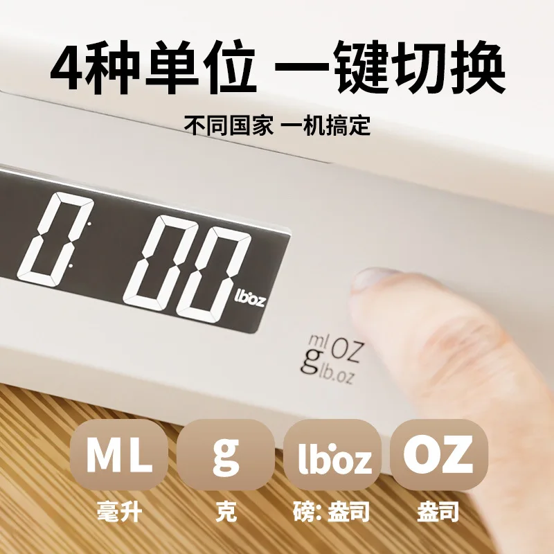 Báscula electrónica de peso para mascotas pequeñas de precisión para el hogar, báscula inteligente con batería, bandeja, herramienta de medición de peso para mascotas - imagen 3