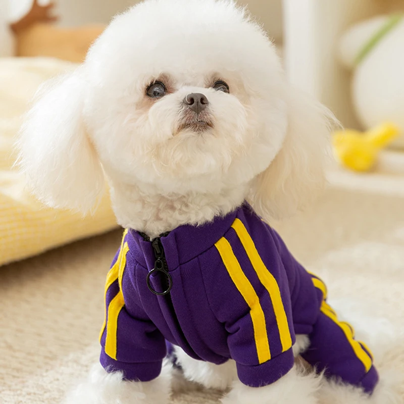 Sudaderas con capucha para perros de invierno, abrigo, monos deportivos a la moda para perros, ropa suave para cachorros, monos bonitos bordados para gatos, sudadera para mascotas, ropa para perros - imagen 3