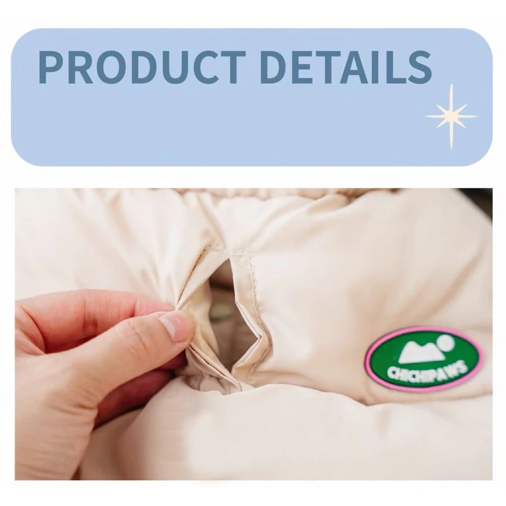 Chaqueta de plumón blanca de invierno para perros tejón, chaleco grueso para perros Wiener, abrigo ligero y cálido sin mangas para perros Wiener - imagen 5