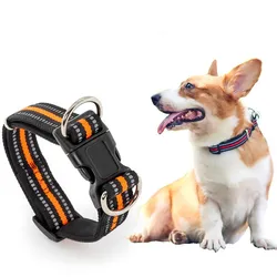 Collar reflectante para perros - Ajustable, resistente al agua