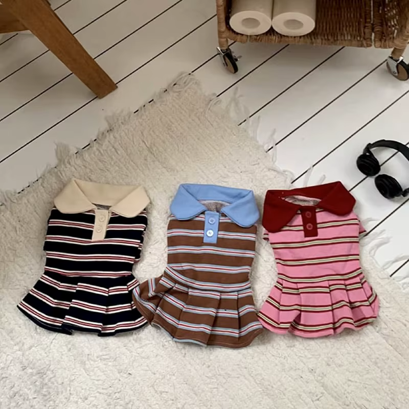 Conjunto verano rayas para perros – Ropa cómoda y fresquita - imagen 3