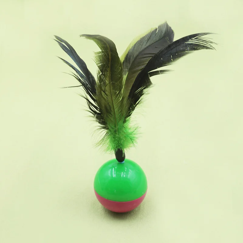 Vaso de ratón de felpa de plumas naturales resistente a los arañazos y morder los gatos para aliviar el aburrimiento, juguetes y suministros para mascotas