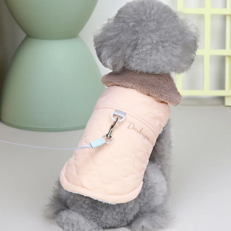 Abrigo de lujo para perros, ropa de invierno con Cuello de piel, ropa cálida para mascotas para perros pequeños y medianos, Chihuahua Shih Tzu, chaleco para cachorros, chaqueta, disfraz XL - imagen 5