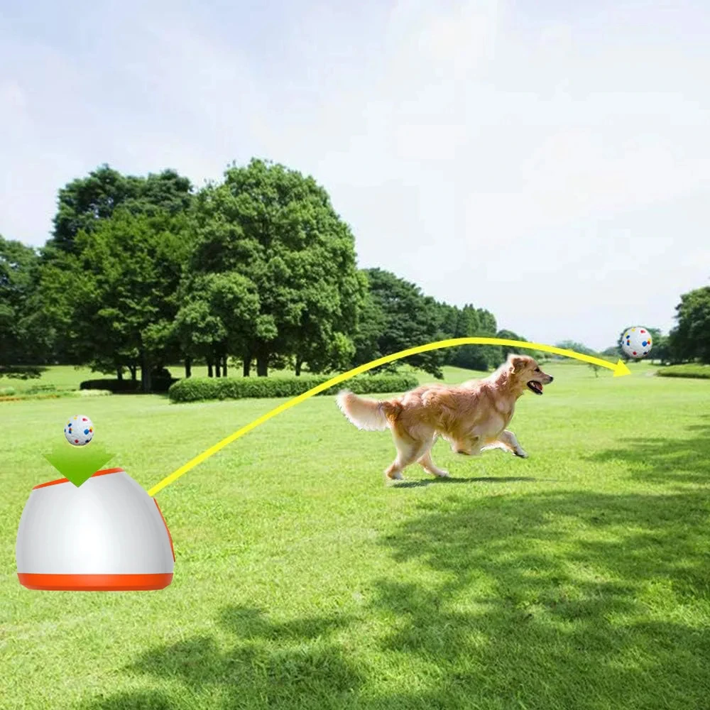 Lanzador de tenis para perros, juguete automático para atrapar perros, Mini máquina de lanzamiento de tenis, máquina de Pinball, catapulta interactiva divertida y recargable - imagen 3