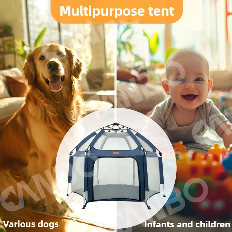 Tienda para perros de apertura rápida, valla plegable para exteriores, playa, hogar, tienda interior para gatos, productos para mascotas - imagen 4
