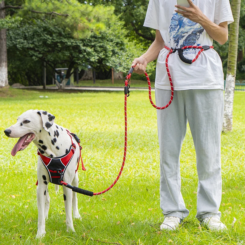 Correa para perro con cuerda para cabestrillo para mascotas de 7,8 pies de largo con mango acolchado, resistente, para control de entrenamiento de seguridad |   Correas para perros grandes o medianos - imagen 5