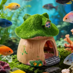 Cueva de resina resistente para acuarios – Decoración natural peceras