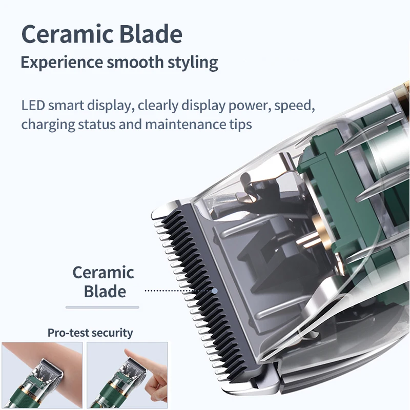 ROJECO-cortadora de pelo para perros, cortadora de pelo recargable para mascotas, para el cuidado de cachorros, corte de pelo de gato, Afeitadora eléctrica, accesorios para perros - imagen 5