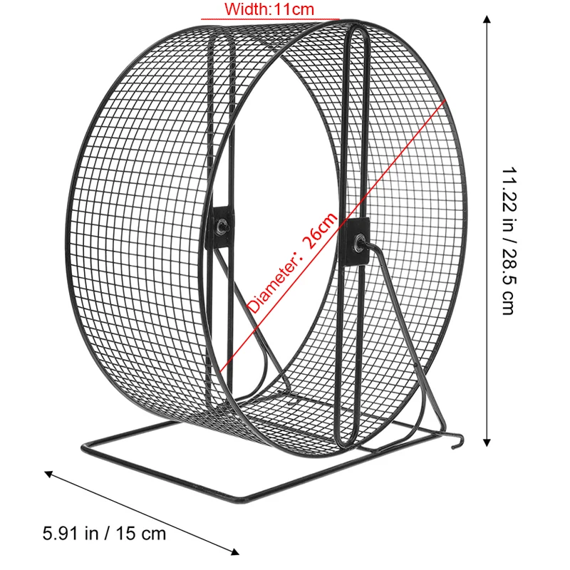 Rueda de Metal creativa para mascotas, ardilla voladora, juguetes silenciosos para correr, marmota, erizo, suministros para mascotas - imagen 3