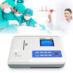 SE508 ECG Máquina Electrocardiógrafo de 3 canales Electrocardiografo EKG Dispositivo humano veterinario opcional