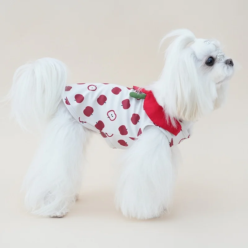 Camiseta de verano para perros pequeños Maltese y Yorkshire