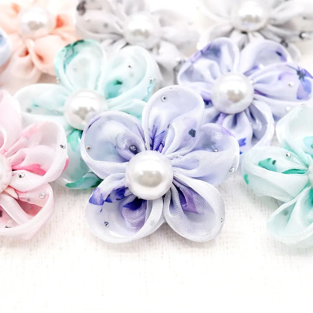 50 Uds. Pajaritas de encaje con perlas para perro, pajaritas de primavera extraíbles para perro pequeño y gato, accesorios para Collar, productos de aseo para perros a la moda - imagen 4