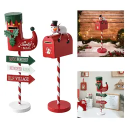 Adorno de hierro para buzón de Navidad – Decoración festiva