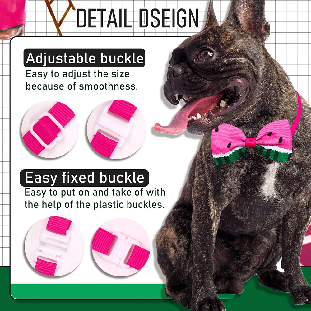 50 Uds. Pajarita de verano a granel para perros, lazos de moda estilo fruta para perros pequeños, pajaritas de verano para perros y mascotas, pajaritas para mascotas, accesorios para mascotas - imagen 3