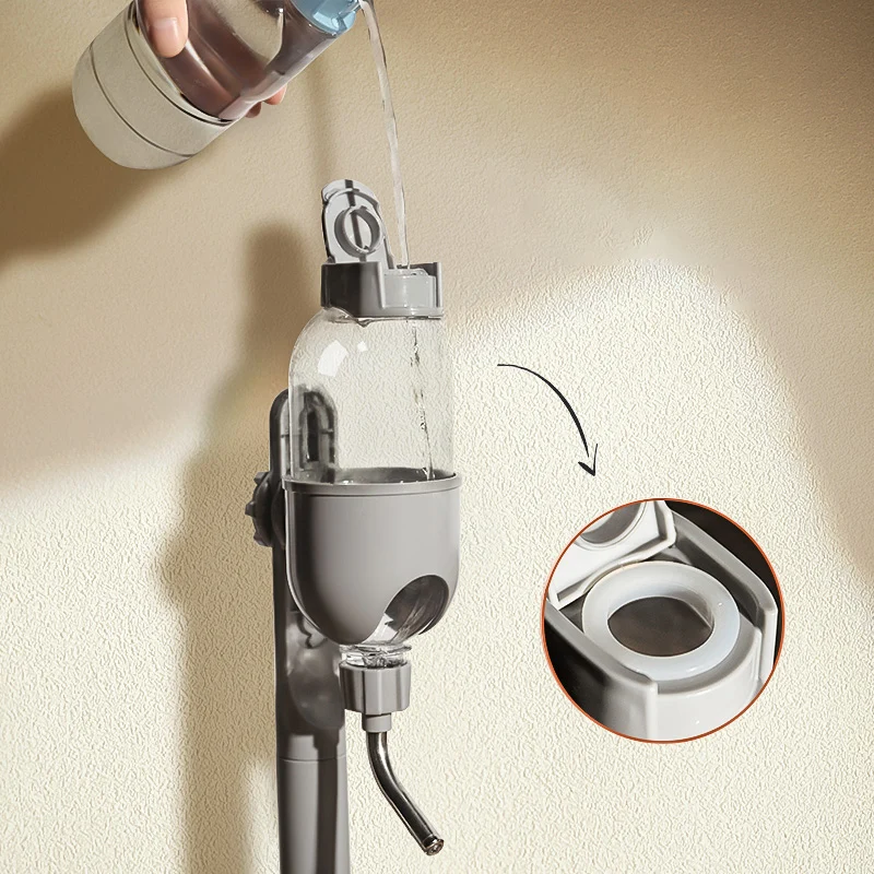 HOOPET-dispensador automático para mascotas, cuenco antipunta para perros, botella de agua potable, hervidor colgante, contenedor de comida para gatos, suministros para mascotas - imagen 4