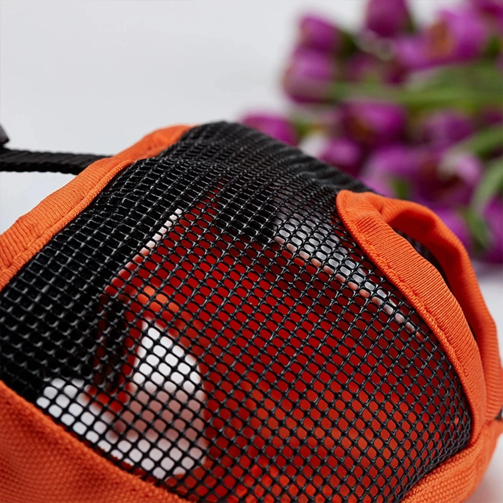 Bozal de perro de malla suave ajustable para muso corto Bulldog Pug transpirable Anti morder ladrando cubierta de boca cómodo bozal para mascotas - imagen 4