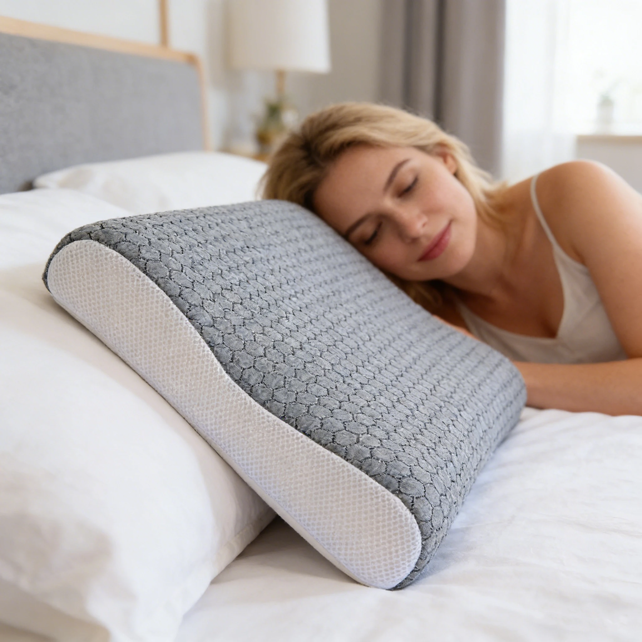 Almohada triangular cuña lectura perro gato soporte lumbar relleno - imagen 4